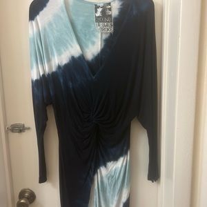 Young Fabulous and Broke Blue Tie Dye Dress